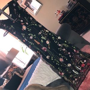 Darling wildflower overlay embroidered dress